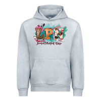 Heather Grey lpn licensed practical nurse western Urban Hoodie - NancyCooperArtShop