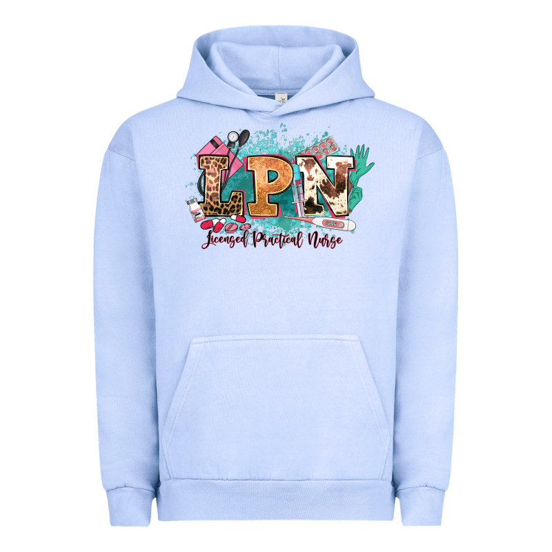 Lpn Licensed Practical Nurse Western Urban Hoodie by NancyCooperArtShop | Teevron