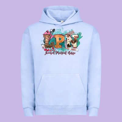 Lpn Licensed Practical Nurse Western Urban Hoodie Designed By Nancycooperartshop