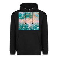 Black turquoise glitter Heavyweight Hoodie - JahusDesignShop