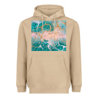 Mushroom turquoise glitter Heavyweight Hoodie - JahusDesignShop
