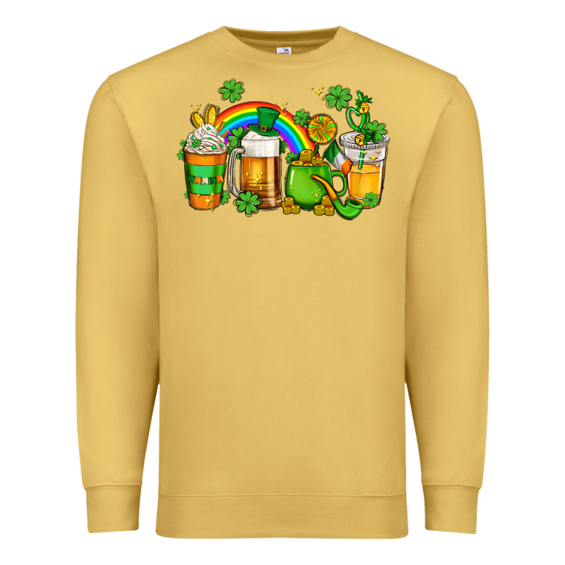 St Patricks Coffee Premium Sweatshirt by AdoDesignShop | Teevron