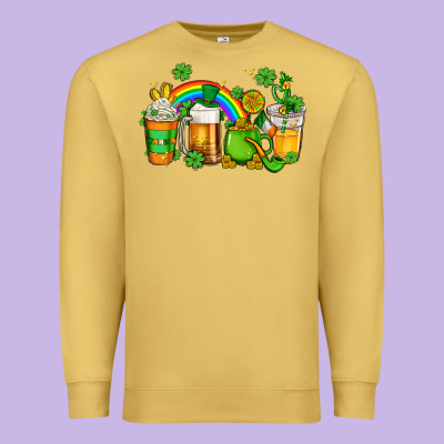St Patricks Coffee Premium Sweatshirt Designed By Adodesignshop