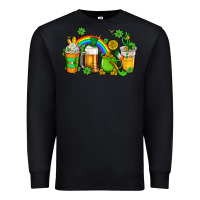 Black st patricks coffee Premium Sweatshirt - AdoDesignShop