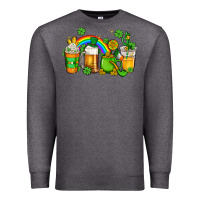 Charcoal Heather st patricks coffee Premium Sweatshirt - AdoDesignShop