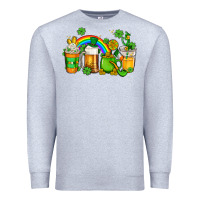 Heather Grey st patricks coffee Premium Sweatshirt - AdoDesignShop