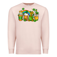 Pale Pink st patricks coffee Premium Sweatshirt - AdoDesignShop