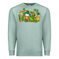 Seafoam st patricks coffee Premium Sweatshirt - AdoDesignShop