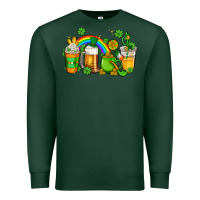 Sports Green st patricks coffee Premium Sweatshirt - AdoDesignShop