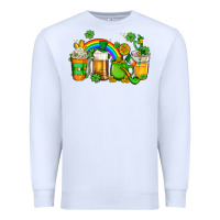 White st patricks coffee Premium Sweatshirt - AdoDesignShop