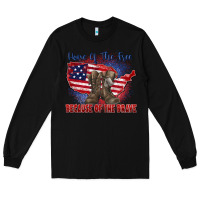 Home Of The Free Because Of The Brave Long Sleeve Tee | Teevron