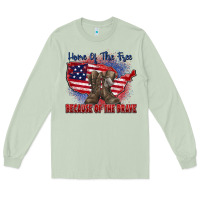 Matcha home of the free because of the brave Long Sleeve Tee - Zillion Design Studio