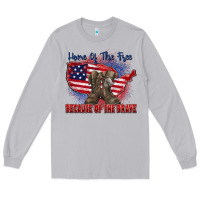 Moon Dust home of the free because of the brave Long Sleeve Tee - Zillion Design Studio