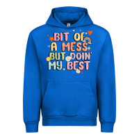 Cobalt bit of a mess but doin' my best Urban Hoodie - MaliasSmallBusiness