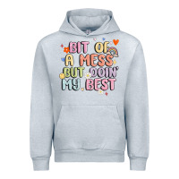 Heather Grey bit of a mess but doin' my best Urban Hoodie - MaliasSmallBusiness