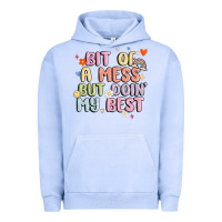 Pigment Grape Ice bit of a mess but doin' my best Urban Hoodie - MaliasSmallBusiness