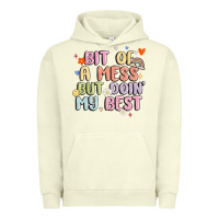 Pigment Pistachio bit of a mess but doin' my best Urban Hoodie - MaliasSmallBusiness
