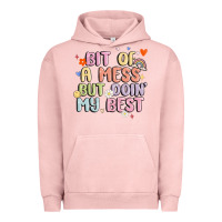 Pigment Salmon bit of a mess but doin' my best Urban Hoodie - MaliasSmallBusiness