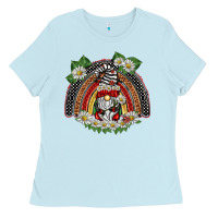 Baby Blue ladybuy gnomies rainbow Ladies Tee - BarkalooDesign