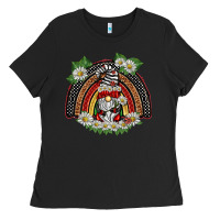 Black ladybuy gnomies rainbow Ladies Tee - BarkalooDesign