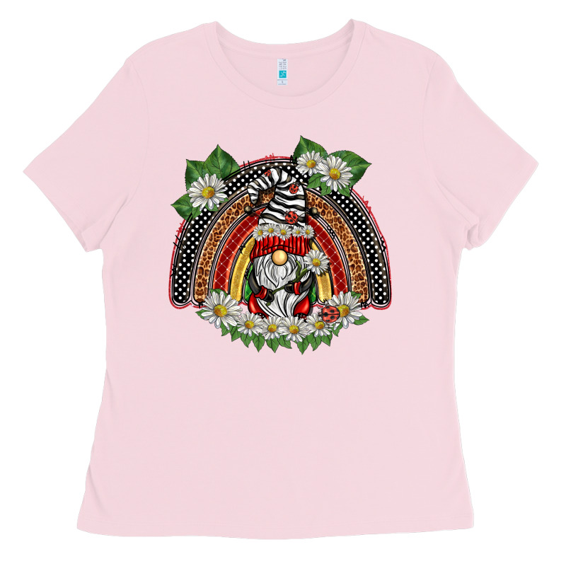 Ladybuy Gnomies Rainbow Ladies Tee by BarkalooDesign | Teevron