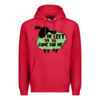 Cardinal he left the 99 to come for me Premium Hoodie - MaliasSmallBusiness