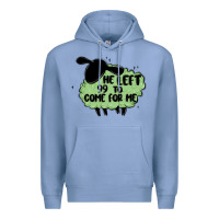 Colony Blue he left the 99 to come for me Premium Hoodie - MaliasSmallBusiness
