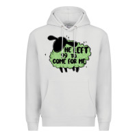 Dove Grey he left the 99 to come for me Premium Hoodie - MaliasSmallBusiness