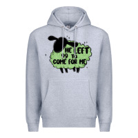 Heather Grey he left the 99 to come for me Premium Hoodie - MaliasSmallBusiness