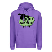 Purple he left the 99 to come for me Premium Hoodie - MaliasSmallBusiness
