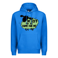True Royal he left the 99 to come for me Premium Hoodie - MaliasSmallBusiness