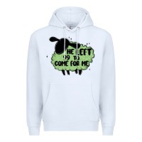 White he left the 99 to come for me Premium Hoodie - MaliasSmallBusiness