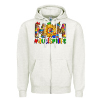 Oatmeal Heather mom #autism life Zipper Hoodie - Zillion Design Studio