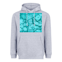 Heather Grey turquoise glitter Heavyweight Hoodie - JahusDesignShop