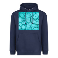 Navy turquoise glitter Heavyweight Hoodie - JahusDesignShop