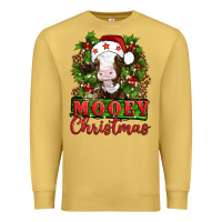 Antique Gold Mooey christmas Premium Sweatshirt - Artiststas