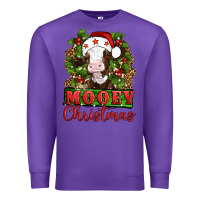 Purple Mooey christmas Premium Sweatshirt - Artiststas