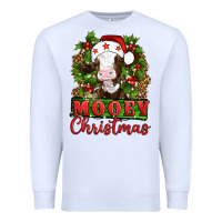 White Mooey christmas Premium Sweatshirt - Artiststas