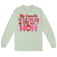 Matcha my favorite valentine call me mom Long Sleeve Tee - texasbilliewilder
