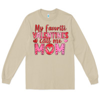 Mushroom my favorite valentine call me mom Long Sleeve Tee - texasbilliewilder
