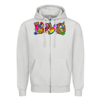 Dove Grey love autism Zipper Hoodie - Zillion Design Studio