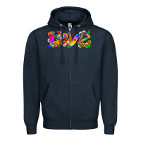 Navy love autism Zipper Hoodie - Zillion Design Studio