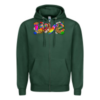 Sports Green love autism Zipper Hoodie - Zillion Design Studio