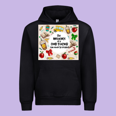 The Influence Of A Good Teacher Can Never Be Erase Urban Hoodie Designed By Maliassmallbusiness