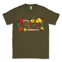 Army Green brother softball Classic Tee - Zillion Design Studio
