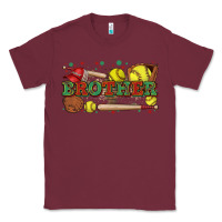 Burgundy brother softball Classic Tee - Zillion Design Studio