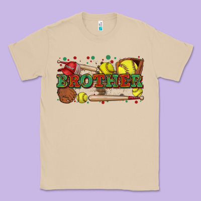 Brother Softball Classic Tee Designed By Zillion Design Studio