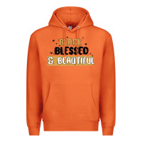 Carrot black blessed & beautiful Premium Hoodie - MaliasSmallBusiness