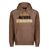 Chestnut black blessed & beautiful Premium Hoodie - MaliasSmallBusiness