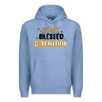 Colony Blue black blessed & beautiful Premium Hoodie - MaliasSmallBusiness